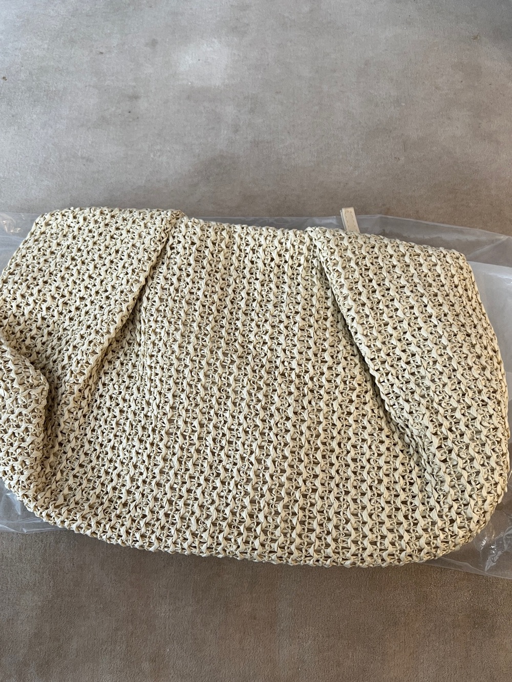 Capittana Woven Beige Straw Clutch - NWT - Picture 7 of 11